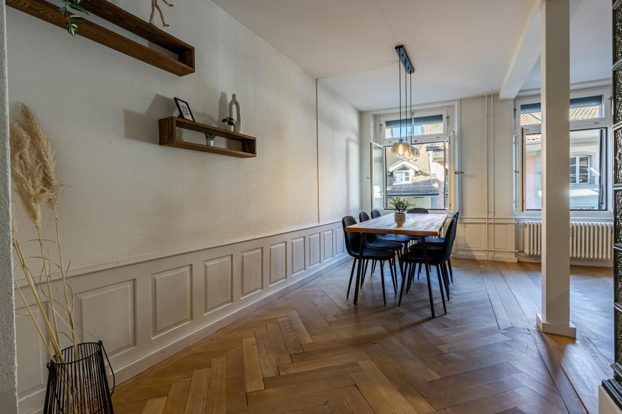 Historische Wohnung Im Herzen Der Thuner Altstadt Esterno foto
