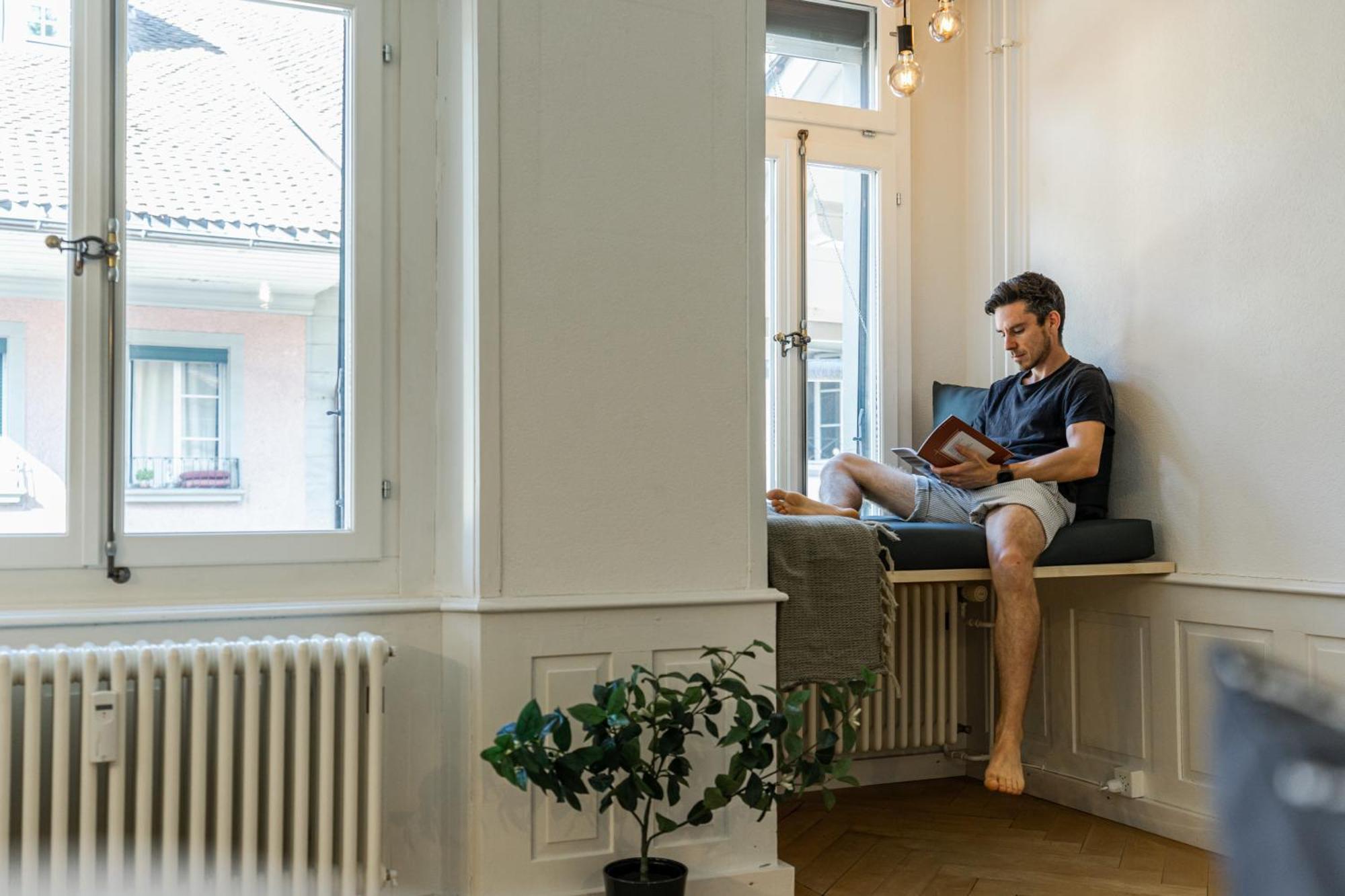 Historische Wohnung Im Herzen Der Thuner Altstadt Esterno foto